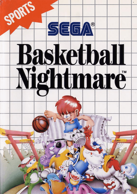 Basketball Nightmare box art for Sega Master System